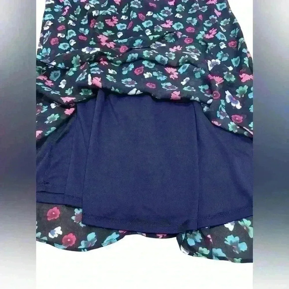 Betsey Johnson Trapeze Floral Print Flowy Midi Dress Sleeveless Swing Halter - Picture 8 of 9